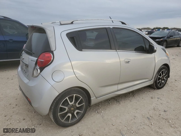 2014 Chevrolet Spark LT with VIN KL8CF6S93EC469950, listed as a Copart auction lot 89099095 with 105,598 mi miles and Salvage Title. Bid and sale history available at carsss.com. Image 3.
