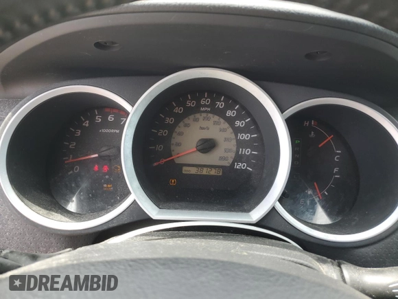 2008 Toyota Tacoma PreRunner with VIN 3TMJU62N08M062172, listed as a Copart auction lot 60508095 with 381,278 mi miles and Salvage title. Bid and sale history available at DreamBid. Image 9.