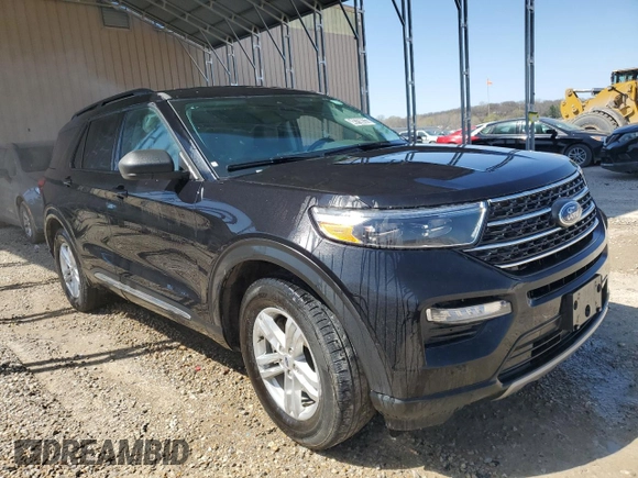 2023 Ford Explorer XLT with VIN 1FMSK7DH8PGA87705, listed as a Copart auction lot 48759635 with 41,709 mi miles and Salvage Title. Bid and sale history available at carsss.com. Image 4.