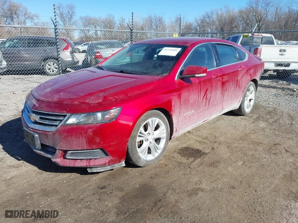 2015 Chevrolet Impala LT with VIN 2G1115SL6F9266748, listed as a IAAI auction lot 41435081 with 129,006 mi miles. Bid and sale history available at carsss.com. Image 20.