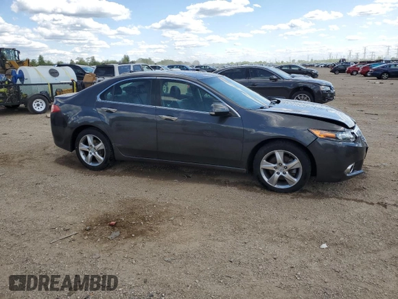 2011 Acura TSX with VIN JH4CU2F65BC010712, listed as a Copart auction lot 58199505 with 80,651 mi miles and Salvage title. Bid and sale history available at DreamBid. Image 4.