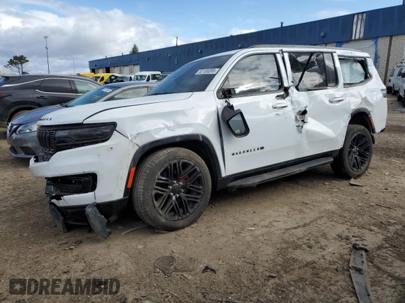 2024 Jeep Wagoneer Series II Carbide with VIN 1C4SJVBP4RS127459, listed as a Copart auction lot 53130095 with 35,064 mi miles and Salvage title. Bid and sale history available at DreamBid. Image 1.