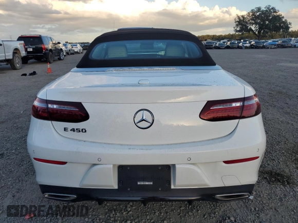 2023 Mercedes-Benz E-Class E 450 with VIN W1K1K5JB6PF187575, listed as a Copart auction lot 80550124 with 0 mi miles and Salvage Title. Bid and sale history available at carsss.com. Image 6.