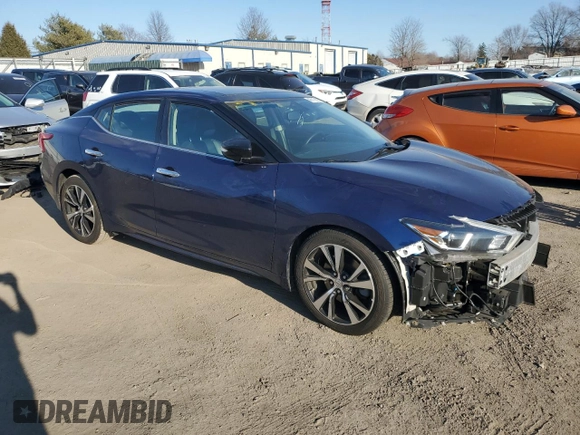 2018 Nissan Maxima SV with VIN 1N4AA6AP7JC408808, listed as a Copart auction lot 46719635 with 43,583 mi miles and Salvage Title. Bid and sale history available at DreamBid. Image 4.