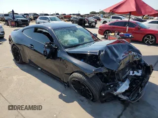 2022 BMW M4 Competition xDrive with VIN WBS43AZ01NCH67522, listed as a Copart auction lot 76263264 with 0 mi miles and Salvage Title. Bid and sale history available at carsss.com. Image 4.