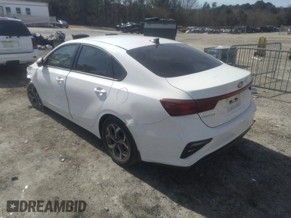 2020 Kia Forte LXS with VIN 3KPF24AD1LE197513, listed as a IAAI auction lot 41694046 with 87,303 mi miles. Bid and sale history available at carsss.com. Image 3.