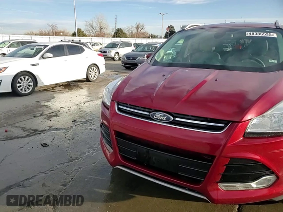 2014 Ford Escape Titanium with VIN 1FMCU0JX1EUB15697, listed as a Copart auction lot 48386535 with 86,178 mi miles and Salvage Title. Bid and sale history available at carsss.com. Image 14.