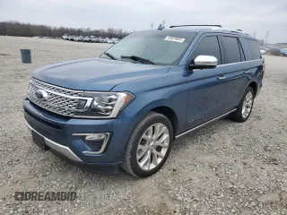 2018 Ford Expedition Platinum with VIN 1FMJU1LT7JEA57414, listed as a Copart auction lot 45929665 with 145,605 mi miles and Salvage Title. Bid and sale history available at carsss.com. Image 1.