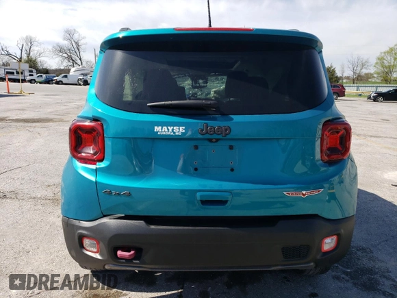 2020 Jeep Renegade Trailhawk z VIN ZACNJBC11LPL33970, wystawiony jako Copart lot #52696575 z przebiegiem 79 633 mil mil oraz Szkoda całkowita • Salvage title. Historia ofert i sprzedaży dostępna na DreamBid. Obrazek 6.