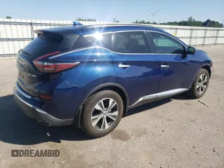 2020 Nissan Murano SV with VIN 5N1AZ2BS5LN173617, listed as a Copart auction lot 54603575 with 46,400 mi miles and Salvage title. Bid and sale history available at DreamBid. Image 3.