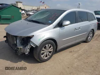 2014 Honda Odyssey EX with VIN 5FNRL5H45EB020868, listed as a IAAI auction lot 42029158 with 150,558 mi miles and . Bid and sale history available at carsss.com. Image 2.