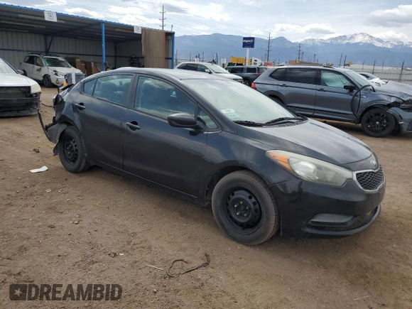 2015 Kia Forte LX with VIN KNAFK4A68F5429300, listed as a Copart auction lot 52424455 with 161,496 mi miles and Salvage Title. Bid and sale history available at carsss.com. Image 4.