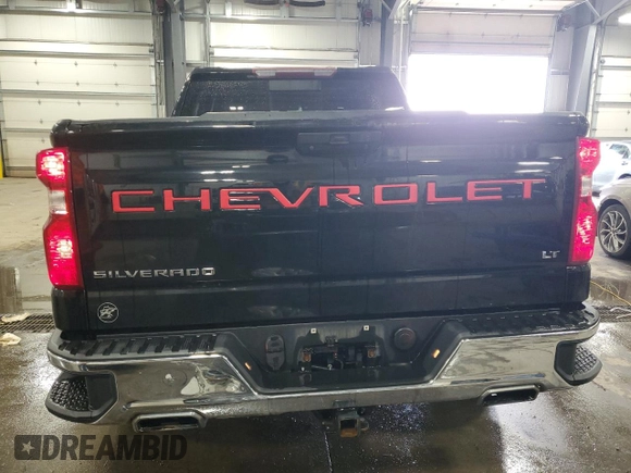 2019 Chevrolet Silverado 1500 LT with VIN 3GCUYDED7KG105405, listed as a Copart auction lot 50921155 with 106,242 mi miles and Salvage Title. Bid and sale history available at carsss.com. Image 6.