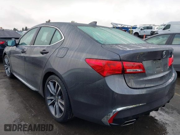 2020 Acura TLX w/Technology Pkg with VIN 19UUB2F42LA003192, listed as a IAAI auction lot 41482802 with 34,995 mi miles. Bid and sale history available at carsss.com. Image 3.