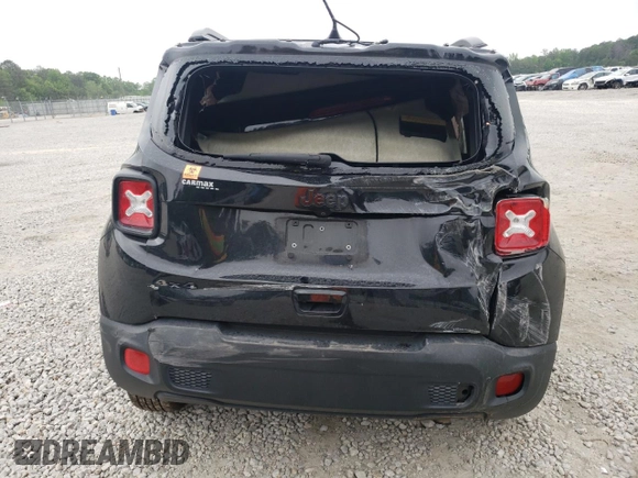 2018 Jeep Renegade Upland with VIN ZACCJBAB8JPH46343, listed as a Copart auction lot 54345095 with 93,901 mi miles and Salvage title. Bid and sale history available at DreamBid. Image 6.