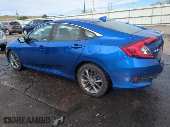 2019 Honda Civic Sedan EX with VIN 19XFC1F3XKE201729, listed as a Copart auction lot 50919485 with 63,530 mi miles and Salvage Title. Bid and sale history available at carsss.com. Image 2.