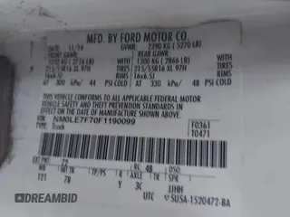 2015 Ford Transit Connect XLT с VIN NM0LE7F70F1190099, выставлен на аукционе IAAI как лот 41105757 с пробегом Не указан миль и . История ставок и продаж доступна на DreamBid. Изображение 9.