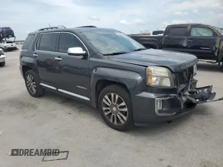 2017 GMC Terrain Denali with VIN 2GKFLRE38H6279441, listed as a Copart auction lot 59109425 with 215,537 mi miles and Salvage title. Bid and sale history available at DreamBid. Image 4.
