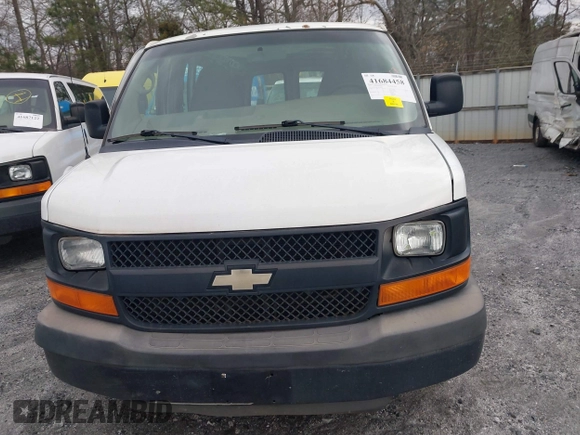 2011 Chevrolet Express Cargo Van with VIN 1GCWGGBA5B1187348, listed as a IAAI auction lot 41684458 with 456,926 mi miles. Bid and sale history available at carsss.com. Image 12.