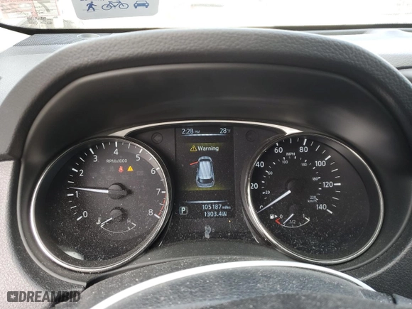 2016 Nissan Rogue SV with VIN KNMAT2MT7GP624424, listed as a Copart auction lot 46218855 with 105,187 mi miles and Salvage Title. Bid and sale history available at carsss.com. Image 9.