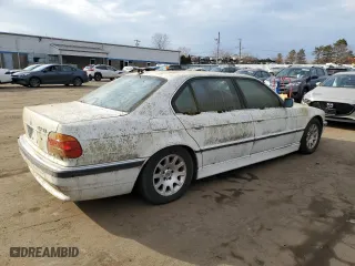 2000 BMW 7 Series 740iL with VIN WBAGH834XYDP07127, listed as a Copart auction lot 45226845 with 0 mi miles and Non Repairable. Bid and sale history available at carsss.com. Image 3.