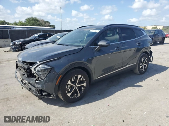 2025 Kia Sportage EX with VIN 5XYK33DF2SG242298, listed as a Copart auction lot 52529235 with 2,248 mi miles and Salvage Title. Bid and sale history available at carsss.com. Image 1.