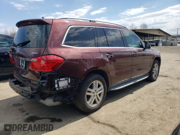 2015 Mercedes-Benz GL with VIN 4JGDF6EE1FA492608, listed as a Copart auction lot 50764834 with 73,668 mi miles. Bid and sale history available at carsss.com. Image 3.