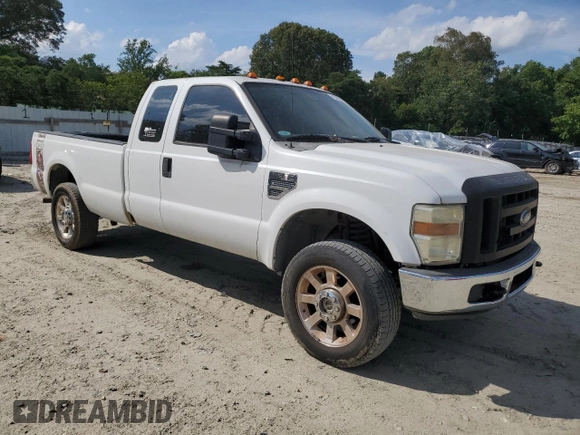 2008 Ford F-250 XL with VIN 1FTSX21598EA73327, listed as a Copart auction lot 61251425 with 216,694 mi miles and Salvage title. Bid and sale history available at DreamBid. Image 4.