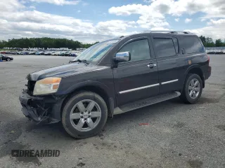 2012 Nissan Armada Platinum z VIN 5N1AA0NC1CN615552, wystawiony jako Copart lot #57081205 z przebiegiem 235 103 mil mil oraz Szkoda całkowita • Salvage title. Historia ofert i sprzedaży dostępna na DreamBid. Obrazek 1.