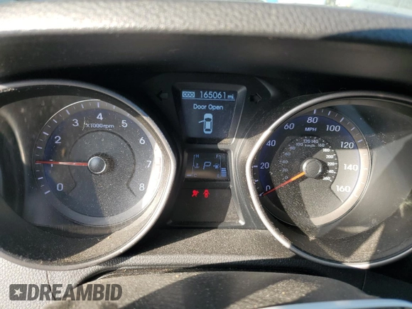 2013 Hyundai Elantra GT with VIN KMHD35LE2DU098164, listed as a Copart auction lot 77272174 with 165,061 mi miles and Salvage Title. Bid and sale history available at carsss.com. Image 9.