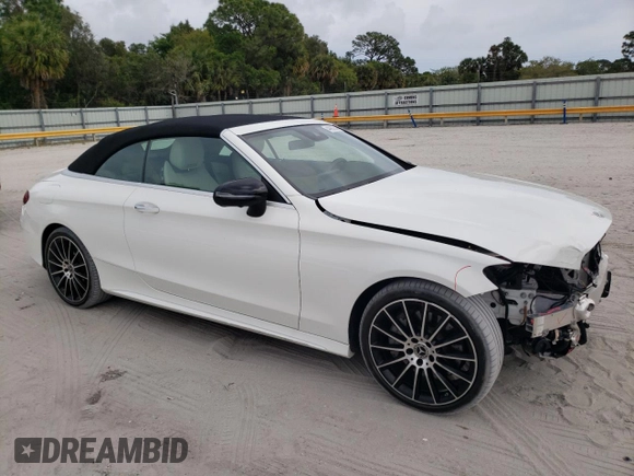 2023 Mercedes-Benz C 300 with VIN W1KWK8DB0PG118006, listed as a Copart auction lot 44982944 with 12,300 mi miles and . Bid and sale history available at DreamBid. Image 4.