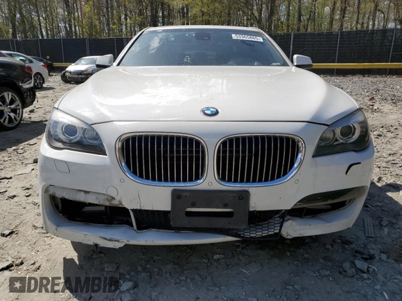 2012 BMW 7 Series 750i xDrive with VIN WBAKC6C56CC396591, listed as a Copart auction lot 53365865 with 119,603 mi miles and Salvage Title. Bid and sale history available at DreamBid. Image 5.