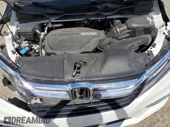 2020 Honda Odyssey Elite with VIN 5FNRL6H91LB015309, listed as a Copart auction lot 53560145 with 44,194 mi miles and Salvage title. Bid and sale history available at DreamBid. Image 12.