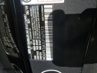 2020 Mercedes-Benz SLC with VIN WDDPK3JA1LF167573, listed as a Copart auction lot 52116765 with 0 mi miles and Salvage Title. Bid and sale history available at carsss.com. Image 12.