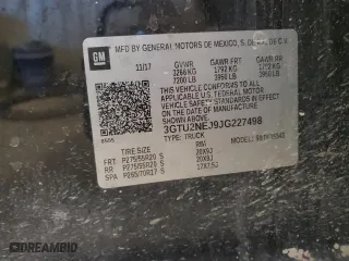 2018 GMC Sierra 1500 SLT with VIN 3GTU2NEJ9JG227498, listed as a Copart auction lot 42047155 with 180,738 mi miles and Salvage Title. Bid and sale history available at carsss.com. Image 12.