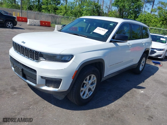 2023 Jeep Grand Cherokee L Limited with VIN 1C4RJKBG4P8806722, listed as a IAAI auction lot 42027826 with 64,482 mi miles. Bid and sale history available at carsss.com. Image 17.
