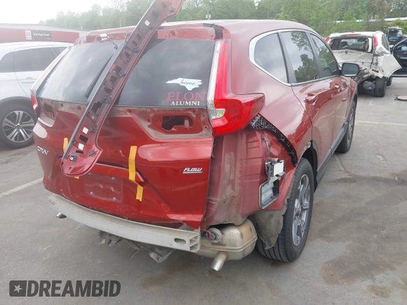2018 Honda CR-V EX-L with VIN 2HKRW1H89JH501933, listed as a IAAI auction lot 42055281 with 87,083 mi miles and . Bid and sale history available at DreamBid. Image 4.
