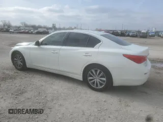 2017 Infiniti Q50 2.0t Premium with VIN JN1CV7AR7HM681396, listed as a Copart auction lot 86904894 with 110,600 mi miles and Salvage Title. Bid and sale history available at carsss.com. Image 2.