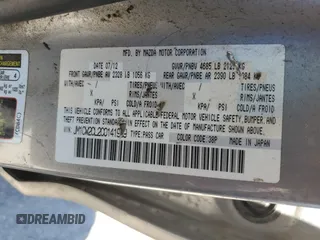 2012 Mazda 5 Touring with VIN JM1CW2CL2C0141959, listed as a Copart auction lot 61286614 with 171,189 mi miles and Salvage Title. Bid and sale history available at carsss.com. Image 13.