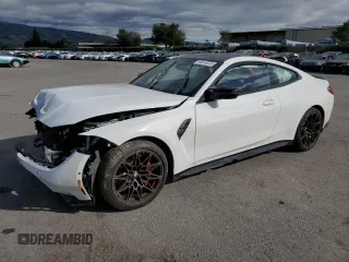 2024 BMW M4 Competition xDrive with VIN WBS43AZ00RCP40783, listed as a Copart auction lot 45813225 with 8,095 mi miles and Salvage Title. Bid and sale history available at carsss.com. Image 1.
