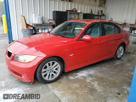 2006 BMW 3 Series 325i with VIN WBAVB13576KX40555, listed as a Copart auction lot 51932175 with 164,502 mi miles and Salvage Title. Bid and sale history available at carsss.com. Image 1.