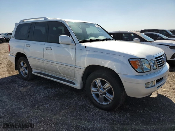 2007 Lexus LX 470 with VIN JTJHT00W874028143, listed as a Copart auction lot 46364085 with 65,017 mi miles and Salvage Title. Bid and sale history available at carsss.com. Image 4.