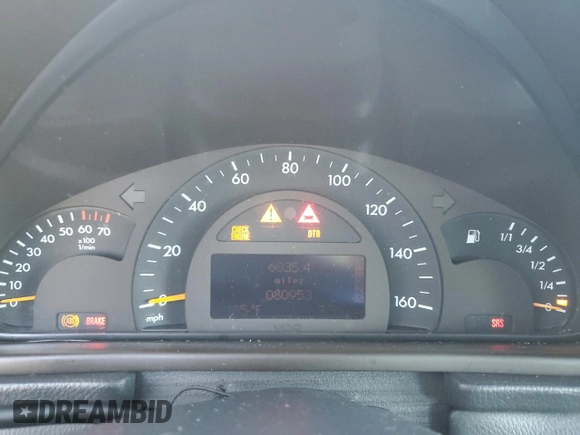2002 Mercedes-Benz C 230/260/280/320 with VIN WDBRF61J92F200907, listed as a Copart auction lot 85004194 with 80,953 mi miles and Salvage Title. Bid and sale history available at DreamBid. Image 9.