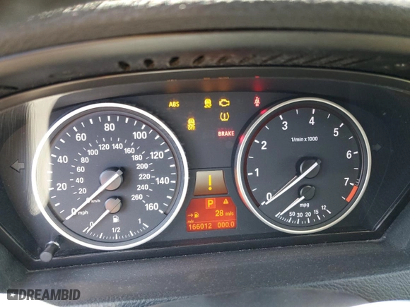 2011 BMW X5 35i with VIN 5UXZV4C55BL409215, listed as a Copart auction lot 53169885 with 166,012 mi miles and Clean Title. Bid and sale history available at carsss.com. Image 9.