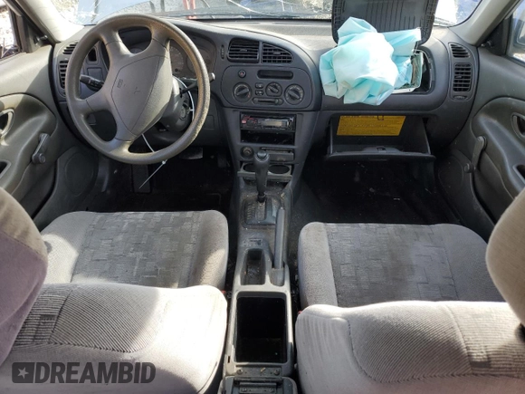 1998 Mitsubishi Mirage DE with VIN JA3AY26A3WU041117, listed as a Copart auction lot 88280675 with 213,243 mi miles and Salvage title. Bid and sale history available at DreamBid. Image 8.