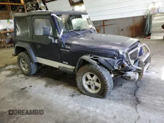 1998 Jeep Wrangler SE with VIN 1J4FY29P4WP792159, listed as a Copart auction lot 73400054 with 0 mi miles and Salvage Title. Bid and sale history available at carsss.com. Image 4.