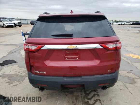 2019 Chevrolet Traverse LT Cloth with VIN 1GNERGKW3KJ197742, listed as a Copart auction lot 51709065 with 0 mi miles and Non Repairable. Bid and sale history available at carsss.com. Image 6.