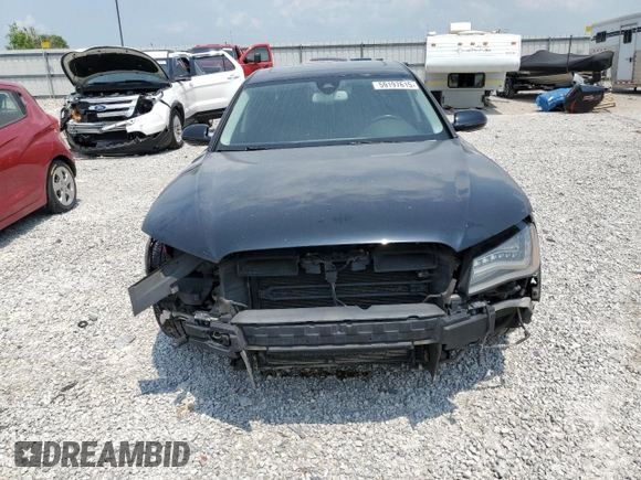 2012 Audi A8 with VIN WAURVAFDXCN026781, listed as a Copart auction lot 59197615 with 160,567 mi miles and Salvage title. Bid and sale history available at DreamBid. Image 5.