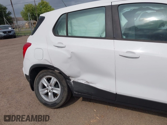 2020 Chevrolet Trax LS with VIN 3GNCJKSB2LL150095, listed as a IAAI auction lot 42070330 with 46,773 mi miles and . Bid and sale history available at DreamBid. Image 6.