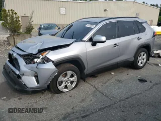 2019 Toyota RAV4 XLE with VIN JTMP1RFV0KD500349, listed as a Copart auction lot 59320095 with 86,177 mi miles and Salvage title. Bid and sale history available at DreamBid. Image 1.